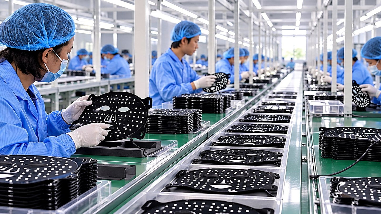 LED face mask assembly line for OEM and ODM orders