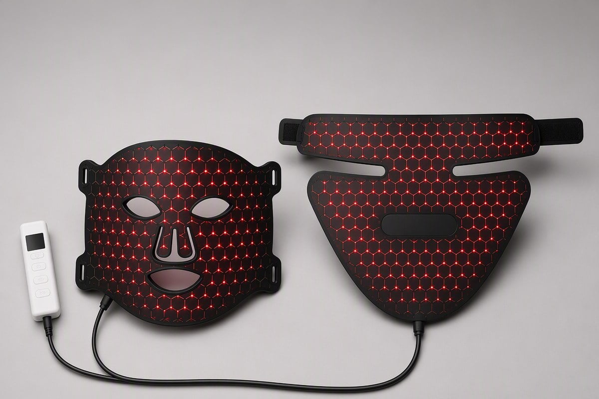 Face mask and neck piece combo set