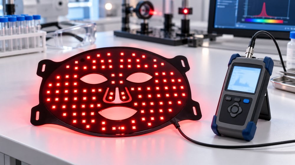 Lab-measured irradiance output testing